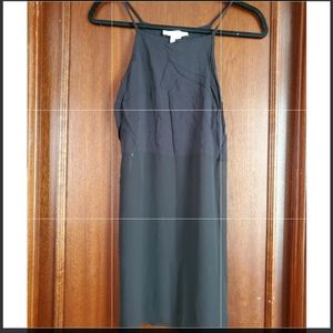 Bcbg Half sheer Black blouse